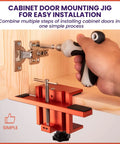 Efficient Door Panel Installation Kit For Cabinets And Woodworking Projects, DIY friendly mounting solution in action