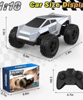 All Terrain RC Car Monster Truck With LED Lights 1:18 Scale 2.4GHz Remote Control Off Road Toy with controller and box