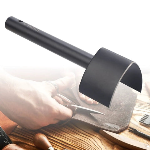 40mm V Shape Leather Punch for Belt Strap Wallet Bag Making with Pro Grade Steel, Sharp Edges, Non Slip Handle