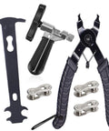 Bike Chain Removal Tool and Repair Kit for Cyclists, Chain Breaker and Link Plier Set, Easy to Use Quick Fix for Broken Chains