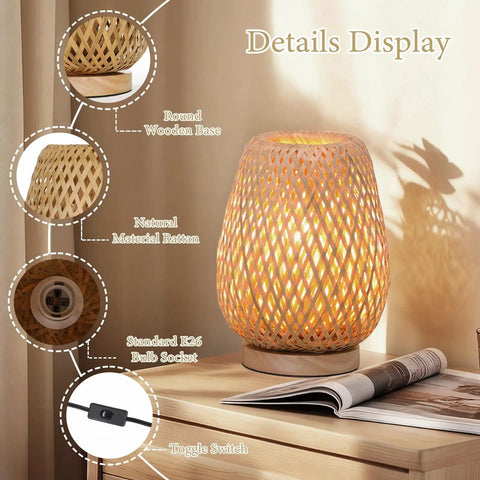Vintage Dope Gold Industrial Table Lamp With Rustic Metal Cage Shade For Nightstand And Desk, E26 Base, 60W Max, details display