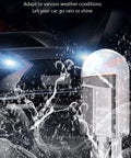 30 Pack 194 LED Bulbs 6000K Cool White Canbus Error Free T10 Wedge COB Bulbs shown with waterproof feature against water splash