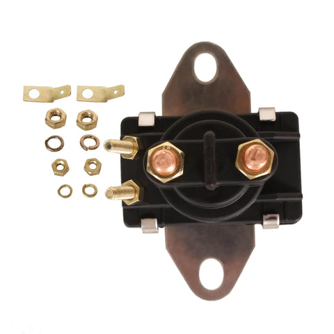 Starter Relay And Solenoid Switch For Mercury Mercruiser Outboard Motors 8HP-115HP 12V Fits Sierra 18-5816 89-96054T 89-96054 8M0185149 Replacement Ready-To-Go Premium Quality Marine Electrical Part with mounting hardware