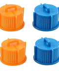 Washer Water Inlet Valve Filter Screen 4 Pack Compatible With Whirlpool Kenmore LG Washers Replaces AP5202486 1810261 PS3618281 Hot And Cold Water Intake Screens To Boost Efficiency And Prevent Leaks, orange and blue ABS plastic screens