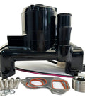 Badass Aluminum Electric Water Pump For Ls1 Ls2 Ls3 Ls6 V8 Swaps featuring Forty Plus Gallons Per Minute heavy duty unit with hardware.