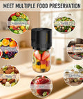 Upgrade Your Pantry Game With This Electric Mason Jar Vacuum Sealer Kit for food preservation with assorted fruits and nuts.