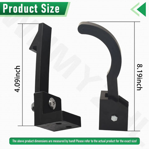 Collapsible Dust Hose Guide And Outfeed Hook For Dw735 Planers Folds Up To Keep Vacuum Lines Off The Workbench, showing dimensions.
