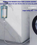 1 Micron High Density Activated Carbon Fiber Cartridge Replacement for shower head and washing machine filters installed