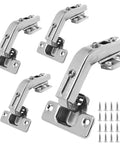 Rock Solid 135 Degree Kitchen Cabinet Hinges For Corner Cabinets With No Hassle Overlay Mount Hardware featuring removable brackets and screws.