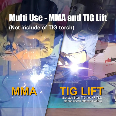 Welder using Dual Voltage Arc Welding Machine 100V To 240V With Digital Display 165A Max for MMA and TIG lift welding