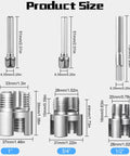 Integrated Internal And External Pipe Threading And Reaming Tool Kit For PVC Pipes With Electric Drill Style Pro Grade