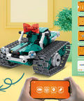 3 In 1 RC Robot Kit For Kids Ages 8-12 With 440 Pieces, Build A Sleek Robot Car, A Tank, Or A Robot Girl With Bow Hair Clip, Epic STEM Toy Gift For Boys And Girls, Educational And Hands On Fun, tank build with app control