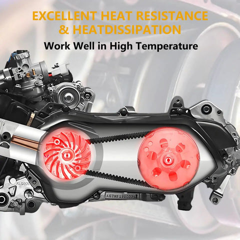 Premium Heavy Duty Drive Belt For ODES Raid UTV Assailant Dominator 800 1000 X2 X4 2014-2018 heat resistant drive belt in engine.