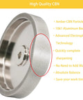 High quality CBN grinding wheel with 6 inches diameter, advanced electroplating and aluminum body, perfect for sharpening tools.
