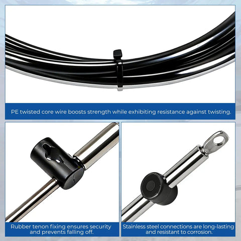 Gen 1 12Ft Boat Throttle And Shift Cables 2 Pack For Mercury MerCruiser Force Outboard Engines Replacement CC17912 details