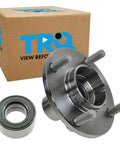 Front Wheel Bearing And Hub Kit For 2002 To 2006 Nissan Sentra Direct Fit Replacement Includes One Front Wheel Bearing And One Front Wheel Hub Plus DIY Video Guide For Easy No Fuss Plug And Play Installation, showing kit contents.