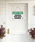 Funny Aluminum Safety Sign Wear Your Gear 8x12 Inch Wall Decor For Workplace Construction Site Garage Factory Workshop Warehouse