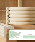 W-Shape Furniture Edge Corner Protector Self Adhesive Soft Rubber Foam Bumper Guard Beige 10 Pack For Tables Desks Cabinets Baby Safety