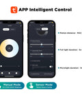 App interface for Smart Outdoor LED Flood Light 64W, 3-Head Tunable White 2700K-6500K, Motion Sensor, WiFi Remote Control settings