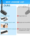 Comparison of Anti Lost Ski Glove Leash Wrist Straps For Men Who Ski Elastic Straps versus other single-sided designs