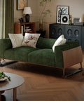 Heavy Duty Appliance Rollers Extendable From 20 To 32 Inches Under Sofa, Mobile Base For Easy Move Of Furniture With Green Upholstery