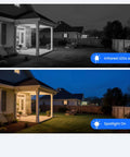 10X Zoom Dual Lens PTZ Security Camera With AI Auto Tracking And 2K HD Wireless Indoor Outdoor Surveillance System night vision comparison image