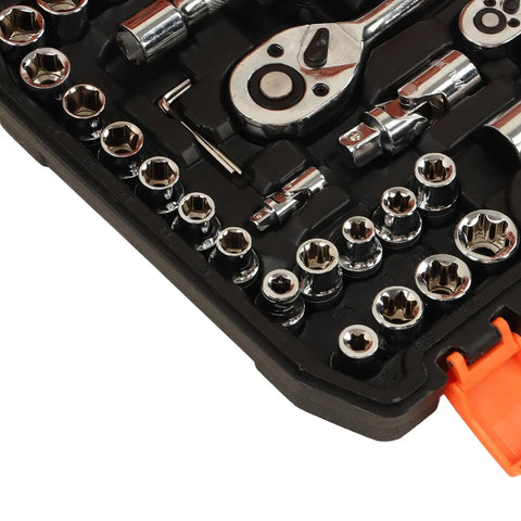 108 Piece Impact Socket Set Built From Chrome Vanadium Steel Heavy Duty Workhorse All In One Wrench And Bit Kit for car maintenance