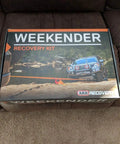 Weekender Offroad Recovery Kit With Snatch Strap 17500 Lb Two 4.75 Ton D Ring Shackles Premium Leather Gloves in Box