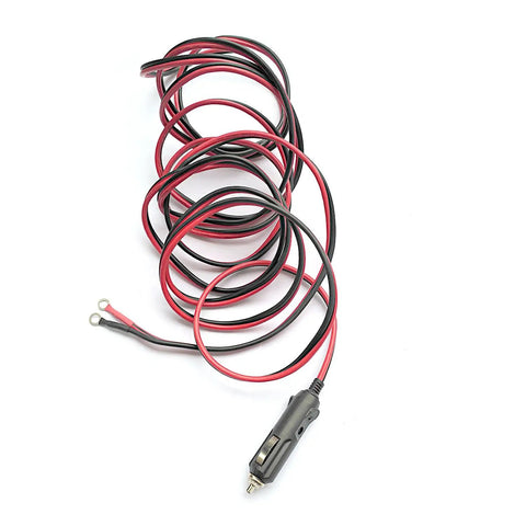 10 Ft 12V Cigarette Lighter Extension Cord With Glowing Led Ring And 15A Inline Fuse Heavy Duty Flexible Wire with plugs.