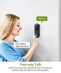 Person using 1080P Wireless Video Doorbell Camera For Outdoor Use And Smart Home Ready With AI Human Detection And Instant Alerts