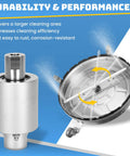 Rotary Swivel Head Replacement For BE Whirl-A-Way Surface Cleaners 16 To 24 Inch, 8 GPM, 4000 PSI, aluminum body with durability details