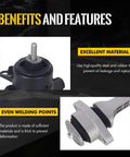3 Piece Heavy Duty Engine Motor And Transmission Mount Kit With Torque Strut For Hyundai Accent Elantra Veloster material close-up.