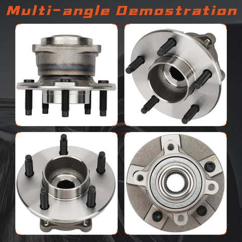 Pair Wheel Hub And Bearing Assembly For Chevy Equinox 2005 Rear Left And Right Drop In 5 Lug Without ABS Fits Pontiac Torrent 2006