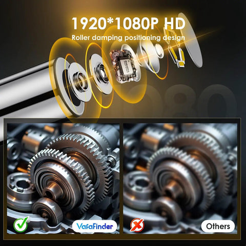 Two-Way Endoscope With Light And 360 Degree Rotation Workhorse Pro Grade Borescope 1080P HD image quality with roller damping