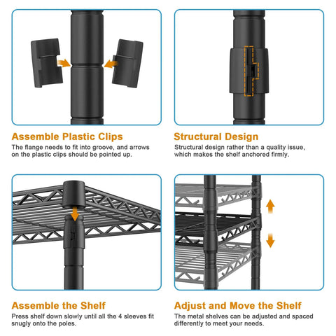 Assembling the Upgraded Heavy Duty Adjustable Washer Dryer Stacking Rack For Tight Laundry Spaces And Compact Apartments featuring clips and shelves.