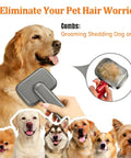 Deshedding Grooming Attachment Kit For Dyson V15 V11 V10 V8 V7 Dogs And Cats Deshedding Brush Set with dogs