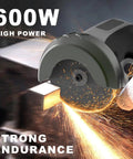Cordless Brushless Angle Grinder Kit With Dual 21V 2000mAh Batteries For Beast Mode Power On The Go 28000 RPM High Speed Mini Electric Grinder For Metal And Wood Includes 6 Cutting Discs And Quick Charger cutting metal with sparks