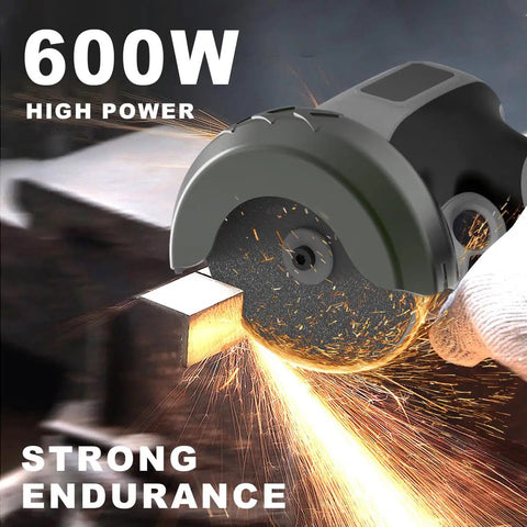 Cordless Brushless Angle Grinder Kit With Dual 21V 2000mAh Batteries For Beast Mode Power On The Go 28000 RPM High Speed Mini Electric Grinder For Metal And Wood Includes 6 Cutting Discs And Quick Charger cutting metal with sparks