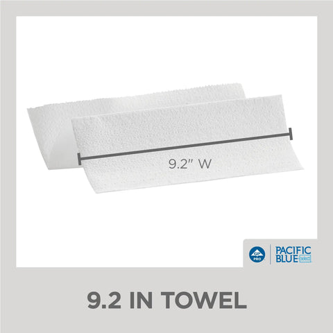 Pacific Blue Select Multifold Premium Two Ply Paper Towels White 21000 Sheets Per Case 125 Towels Per Pack 16 Packs Per Case Ideal For Class A Offices Hotels Restaurants And Healthcare Facilities Embossed Texture For Soft Absorption