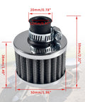 12mm Air Filter Upgrade For 212cc 196cc Engines And Honda GX160 GX200 168F Power Units, visible with dimensions labeled