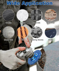 4.5 Inch Diamond Cup Grinding Wheels Set For Angle Grinder Pro Grade Heavy Duty 2 Pc 12 Segment Cup Wheels For Grinding And Polishing Concrete, Stone, Cement, Marble Surfaces being used on marble surface