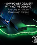 Flex Your Desk With This Thunderbolt Five Dock Offering Eleven Ports And An M2 Ssd Slot For Smooth Multi Monitors And Quick Laptop Power Ups That Never Bog Down Your Workflow, showcasing active cooling and power delivery.