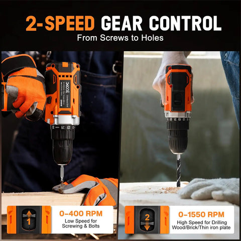 Knockout 313 Piece Ultimate Home Tool Kit With Heavy Duty 12V Cordless Drill And Deep Latch Storage Box Awesome For Quick Fixes Furniture Build Out And Shed Work
