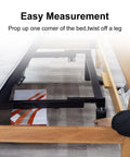 Adjustable Bed Leg Replacement Set For Bed Base Frame DIY Friendly installation process with visible bed frame and tools