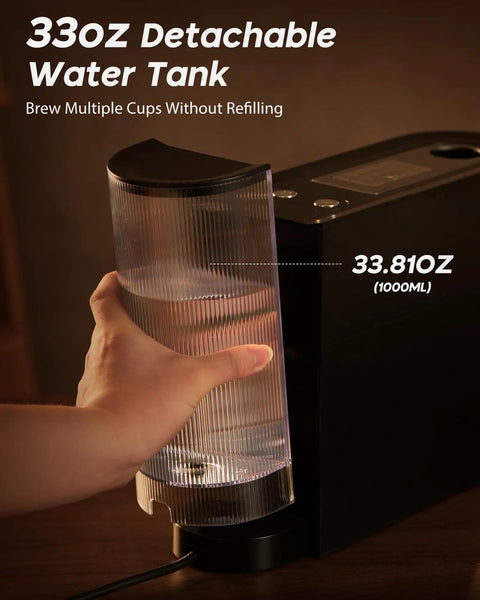 Espresso Machine For Nespresso Original Pods, One Touch Brew With Illuminated Brew Zone, 33.8 Oz Removable Water Tank