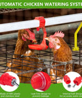 Screw Style Automatic Chicken Waterer Nipples 30 Pack No Fuss Setup Drip Free Poultry Drinkers for Hens in use with water system.