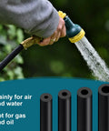 Silicone Vacuum Hose For Automotive 5mm ID Five Feet Long Black Heavy Duty High Temperature Vacuum Line 11mm OD Flexible Durable Tube