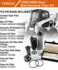 Premium Lmfqp Replacement Maintenance Filter Kit Oem 7295515 For Skid Steer And Track Loader displaying 8 piece filter set.