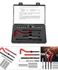 Pro Grade Thread Insert Repair Kit For Automotive Parts With High Precision Thread Sleeve And Durable Wear Resistant Aluminum Thread Repair For Damaged Threads In Motors Engines And Switchgear case with tools and inserts