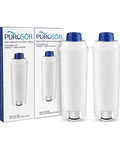 Pack Of 2 Water Filters For Automatic Espresso Machines DeLonghi ECAM ETAM EC680 ESAM Series Prima Donna Exclusive And Avant